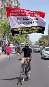 Restartnaija Bicycle Pilgrimage From Ibadan to Abuja: Catholic Bishops must save the people from the social sin of voting for Nigeria’s neocolonial system of armed robbery